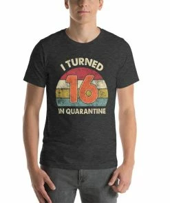 Onlineamericanstore Quarantine Birthday Shirt, Custom Age, Any Age, I Turned Age In Quarantine, Quarantine 2020, Social Distancing Shirt, Quarantined Birthday