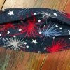 Onlineamericanstore Re-usable Fabric Face Mask - Patriotic Fireworks *Quick Ship