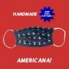 Onlineamericanstore Americana 100% Cotton Face Mask Handmade In USA, Washable And Reusable.
