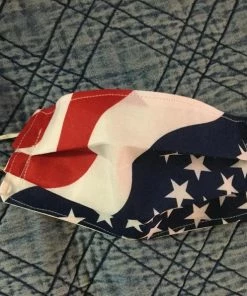 Onlineamericanstore FACE MASK, Pleated, Reusable, Reversible, And Washable