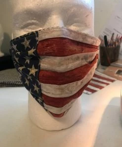 Onlineamericanstore American Flag Face Mask - Adult