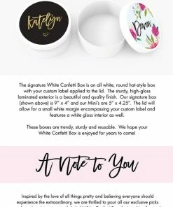 Onlineamericanstore Quaranitine Birthday Gifts Quarantine Birthday Gift Box - Quarantine Birthday Gifts For Her - White Confetti - Happy Birthday - Birthday For Her - Quarantine Gift Set