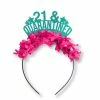 Onlineamericanstore Quaranitine Birthday Gifts 21st Birthday Quarantine Crown - Funny Birthday Gift For Her - Social Distance Tiara - Self Isolation - 30th - 21st - 40th - 50th Birthday