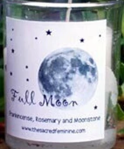 PaperAndWickBoutique Full Moon Halloween Candle - Halloween Decor - Halloween Scents - Fall Scents - Apothecary Jar - Horror Decor - Fall Candles - Autumn Halloween Accessories