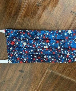Onlineamericanstore Face Mask, Adult Face Mask, Patriotic Face Mask, Red White Blue Facemask