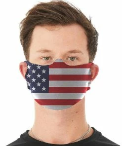 Onlineamericanstore US Flag Mask, American Flag, Reusable, Washable, Mouth Cover, For Men, For Women, For Children, Facemask, Made In The USA