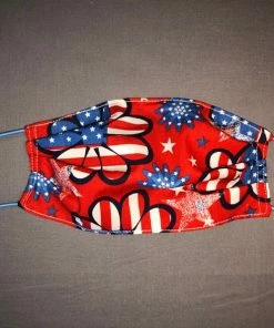 Onlineamericanstore 100% Cotton Patriotic Face Mask