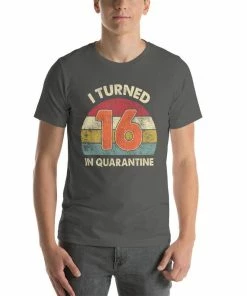 Onlineamericanstore Quarantine Birthday Shirt, Custom Age, Any Age, I Turned Age In Quarantine, Quarantine 2020, Social Distancing Shirt, Quarantined Birthday