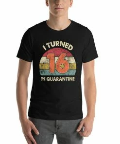 Onlineamericanstore Quarantine Birthday Shirt, Custom Age, Any Age, I Turned Age In Quarantine, Quarantine 2020, Social Distancing Shirt, Quarantined Birthday