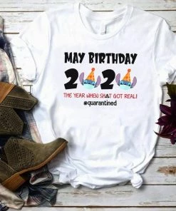 Onlineamericanstore Stitch May Birthday Quarantine Shirt, Quarantine And Chill, Funny Disney Quarantine Birthday Shirt, Stitch Quarantine Shirt, Birthday Gift