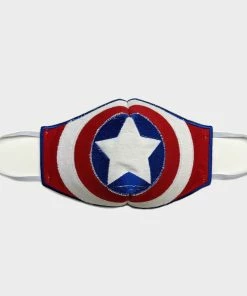 Onlineamericanstore Patriotic Star Themed Face Mask | Captain America Mask | Reusable And Washable | Kid And Adult Sizes Available