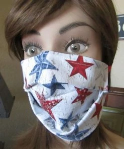 Onlineamericanstore Patriotic Face Masks With Built In Filter Or Filter Pocket - Standard Size Adult And Children's Face Mask - FREE SHIPPING In USA