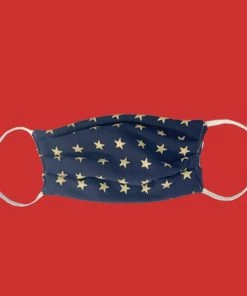 Onlineamericanstore Americana 100% Cotton Face Mask Handmade In USA, Washable And Reusable.