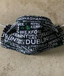 Onlineamericanstore Cloth Face Mask Washable Face Mask Irish Face Mask Patriotic Face Mask