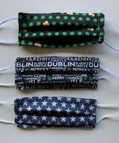 Onlineamericanstore Cloth Face Mask Washable Face Mask Irish Face Mask Patriotic Face Mask