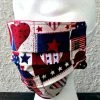 Onlineamericanstore Face Mask, Americana Hearts Face Mask, Cotton Face Mask, Washable Face Mask, 2 Layer Face Mask, Reversible Face Mask, Reusable Face Mask