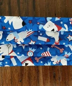 Onlineamericanstore Face Mask, Adult Face Mask, Dog Pattern Face Mask, Patriotic Face Mask