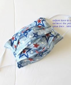 Onlineamericanstore Mask Machine Washable Facial Mask 100% Cotton Patriotic Flag Mask Mouth Cover Reusable Mask Mens Womens Dust Mask Particle Mask Made In USA