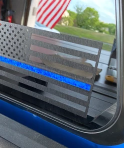 The American Store Back The Blue Flag - Car Decal Patriotic Stickers