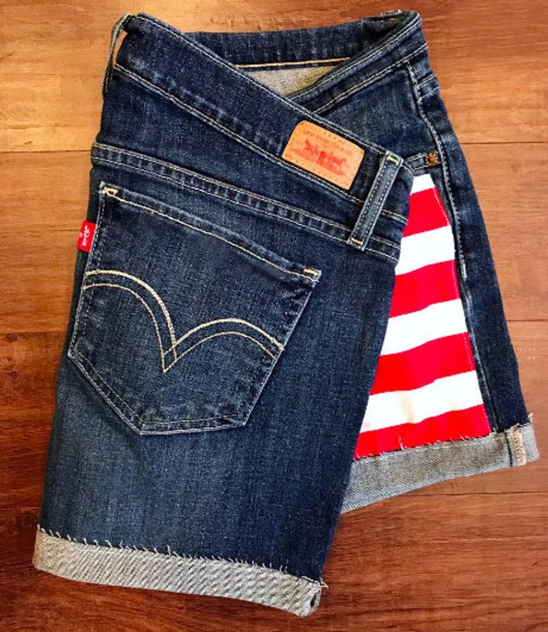 LilRuntsDenim Girls Painted Denim, Jean Shorts, American Flag Jean Shorts, Painted Jean Shorts, 4th Of July Jean Shorts Women Clothing 4 LilRuntsDenim Girls Painted Denim, Jean Shorts, American Flag Jean Shorts, Painted Jean Shorts, 4th Of July Jean Shorts Women Clothing