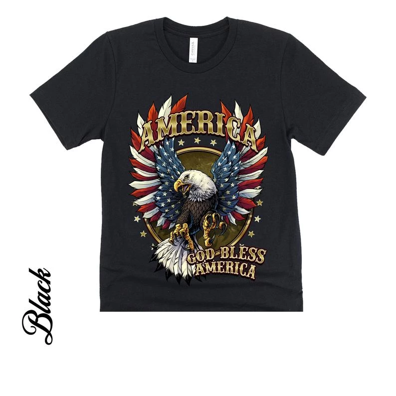 Onlineamericanstore God Bless America | Patriotic American Eagle Tshirt | 4th Of July Shirt | USA Shirt | Cotton Tee | Premium T-shirt 10 Onlineamericanstore God Bless America | Patriotic American Eagle Tshirt | 4th Of July Shirt | USA Shirt | Cotton Tee | Premium T-shirt