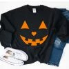 HQM Store Hot Sale Women Halloween Pumpkin Print Long Sleeve Sweatshirt Pullover Tops Shirt Female Casual Hoodies Tracksuit HO832710 Halloween Women Clothing