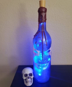 The American Store Halloween Accessories Scary Halloween Lighted Bottle, Halloween Decor, Halloween Gift, Halloween Party, Halloween Light, Scary Decoration, Halloween Display,