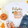 The American Store Halloween Women Clothing Cute Pumpkin Women T-shirts Halloween Tee Top Womens Cute Female Tshirt T Tops Cute Fall Tee Festivals Classics Shirt