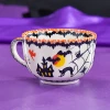 UnoAllaVolta Polish Pottery Soup Mug | Halloween Motif | Handmade In Poland