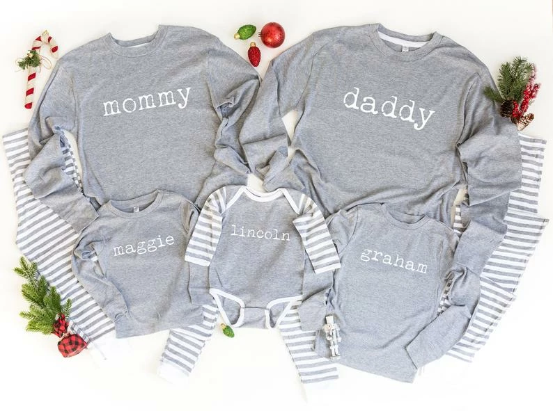 Furui Co,LTD Store Christmas Family Collection Family Matching Pajamas Set Striped Christmas Pajamas Winter Long Sleeve Mother Dad Kids Baby Sleepwear Family Matching Clothes 6 Furui Co,LTD Store Christmas Family Collection Family Matching Pajamas Set Striped Christmas Pajamas Winter Long Sleeve Mother Dad Kids Baby Sleepwear Family Matching Clothes