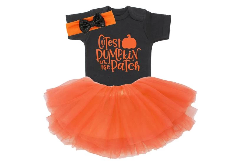 1PoshShop Halloween Kids Clothing Cutest Pumpkin In The Patch, Baby Halloween Outfit, Baby First Halloween Outfit, Baby Halloween Costumes Girl, Baby Halloween Clothes HH1 5 1PoshShop Halloween Kids Clothing Cutest Pumpkin In The Patch, Baby Halloween Outfit, Baby First Halloween Outfit, Baby Halloween Costumes Girl, Baby Halloween Clothes HH1