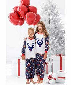 Furui Co,LTD Store Family Match Christmas Pajamas Set Bear Printed New Mama Papa Kid Baby Sleepwear Nightwear Homewear Family Matching Pjs Outfits Christmas Family Collection