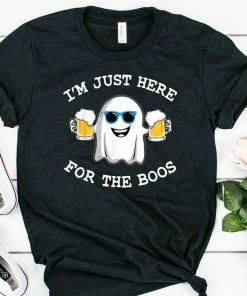Onlineamericanstore I'm Just Here For The Boos Halloween T Shirt. Funny Halloween Gift. Funny Ghost T-Shirt. Halloween Clothing