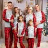 The American Store Christmas Family Collection Hot Fashion Family Matching Christmas Pajamas Set Mom Dad Kid Red Stripe Sleepwear Nightwear Xmas Adult Kid Tops Pants Outfits