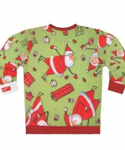 The American Store AELFRIC Winter Christmas Sweaters 2018 Letter Graffiti Printing Knitted Men Sweater Hip Hop Harajuku Fashion Red Pullovers BF05 Christmas Mens Clothing