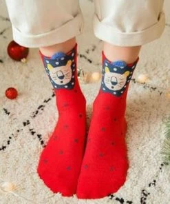 Online American Store 4 Pairs Cute Women Lovely Christmas Socks Cartoon Style Fashion Cotton Printing Socks Floor Socks Christmas Gift For Family Christmas Women Clothing 11 Online American Store 4 Pairs Cute Women Lovely Christmas Socks Cartoon Style Fashion Cotton Printing Socks Floor Socks Christmas Gift For Family Christmas Women Clothing