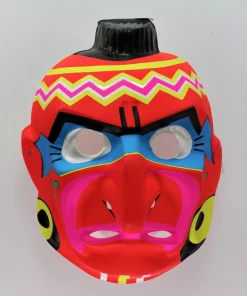 Onlineamericanstore Vintage Halloween American Indian Mask Made In USA Halloween Mask