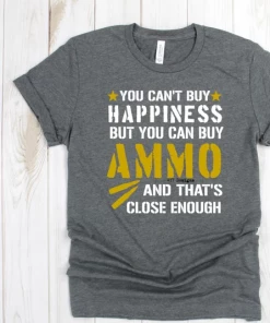 Online American Store Mens Clothing Ammo Is Happiness Men's T-Shirt | Unisex T-Shirt