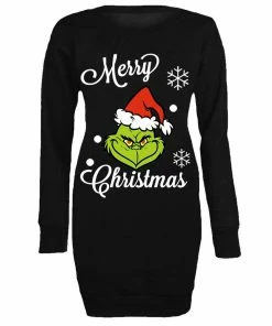 JIROFA Party Showing Store Christmas Women Clothing Christmas Dress Vestidos Verano 2018 A-Line Winter Prting Longsleeve O Neck Causal Plus Size Dress