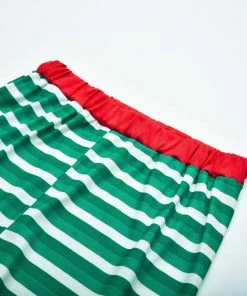 The American Store Emmababy Family Matching Clothes Christmas Pajamas Set Men's Women Kids Deer Sleepwear Striped Cute Cartoon Cotton Nightwear