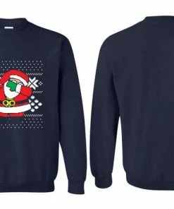 Beauty Clothing 289 Christmas Mens Clothing Fashion Mens Sweaters European Style Slim Jacquard Christmas Santa Clause O-Neck Long Sleeve Knit Man Casual Clothing