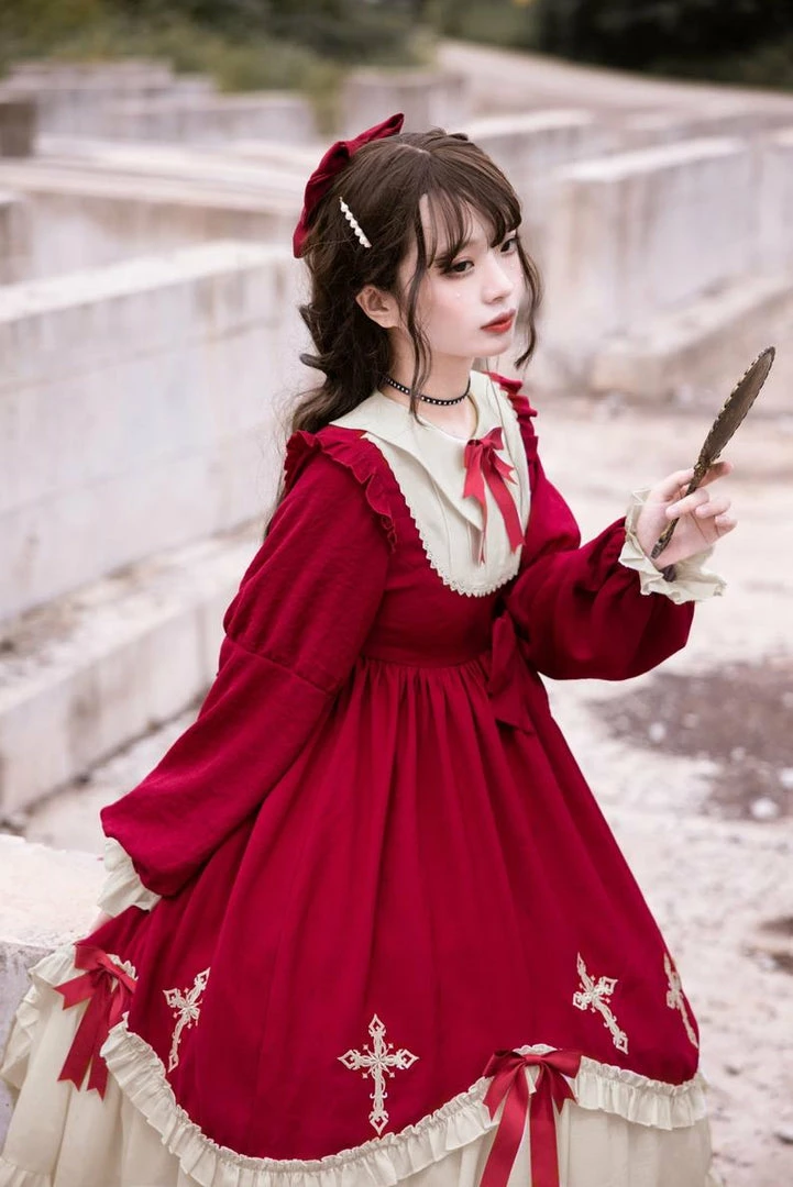 The American Store Lolita Fashion Womens Dress Vintage Santa Female Christmas 1950s Retro Xmas Party Womens A-Line Dresses 4 The American Store Lolita Fashion Womens Dress Vintage Santa Female Christmas 1950s Retro Xmas Party Womens A-Line Dresses