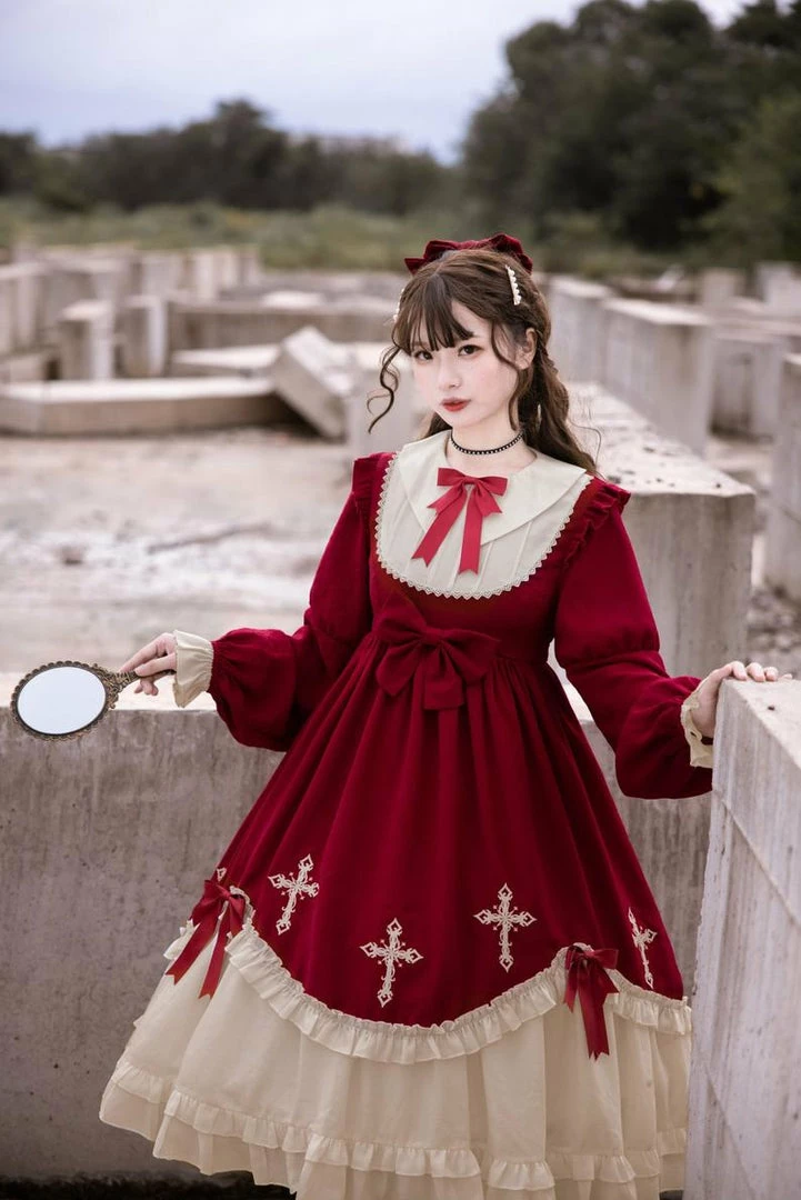 The American Store Lolita Fashion Womens Dress Vintage Santa Female Christmas 1950s Retro Xmas Party Womens A-Line Dresses 5 The American Store Lolita Fashion Womens Dress Vintage Santa Female Christmas 1950s Retro Xmas Party Womens A-Line Dresses