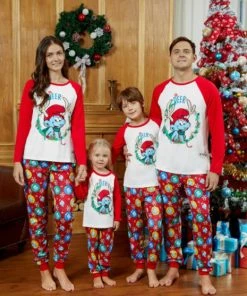 The American Store 2018 New Christmas Pajamas Set Family Matching Outfits Xmas HO Letter Plaid Mother Father Kid Family Set Cotton Family Clothing