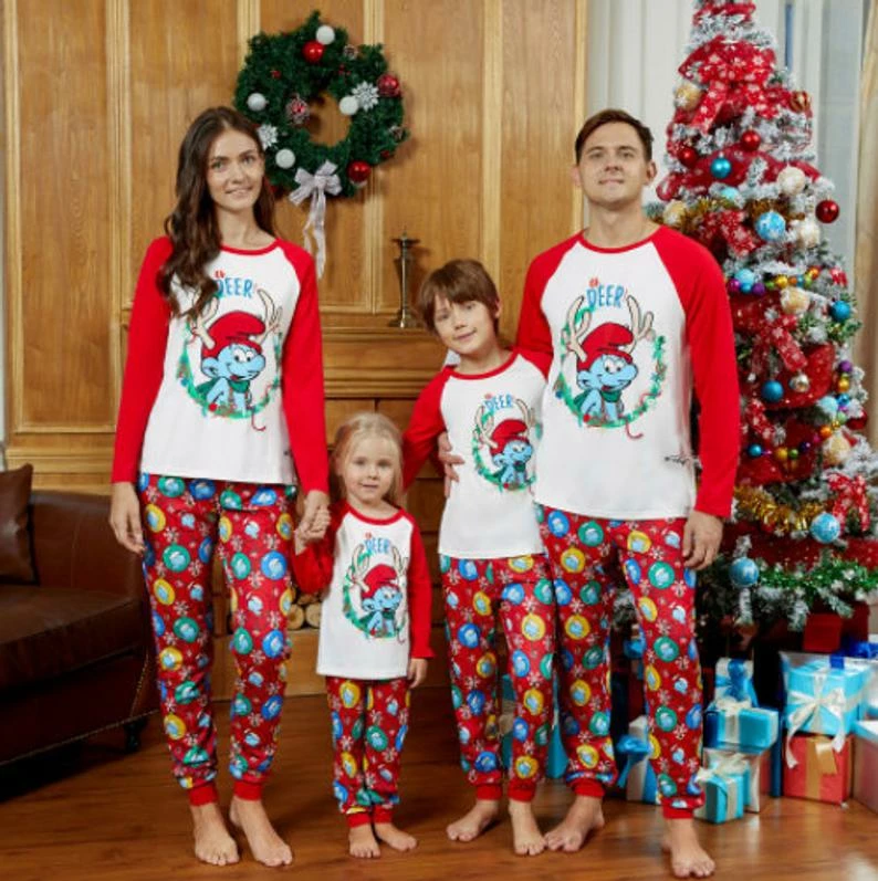 The American Store 2018 New Christmas Pajamas Set Family Matching Outfits Xmas HO Letter Plaid Mother Father Kid Family Set Cotton Family Clothing 3 The American Store 2018 New Christmas Pajamas Set Family Matching Outfits Xmas HO Letter Plaid Mother Father Kid Family Set Cotton Family Clothing