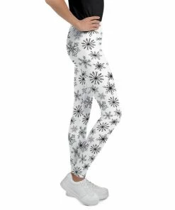 The American Store Christmas Women Clothing Snowflakes Kids Leggings, Christmas Leggings, Youth Pants, Girl's Leggings, Gymnastic Pants, Christmas Outfit, Toddler Pants, Kids' Pants