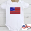 Online American Store Patriotic American Flag Red White & Blue Stars And Stripes 4th Of July Baby Onesie Kids Clothing