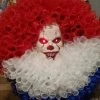 The American Store Penniewise Wreath, Halloween Wreath, Clown Wreath Decor, Pennywise | Red White An Blue Door Decor. Wreath. Halloween Wreath