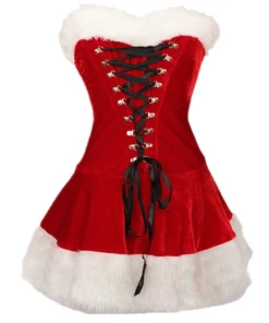 The American Store Christmas Women Clothing High Quality Women Christmas Dress Sexy Red Christmas Costumes Santa Claus For Adults Xmas Costume