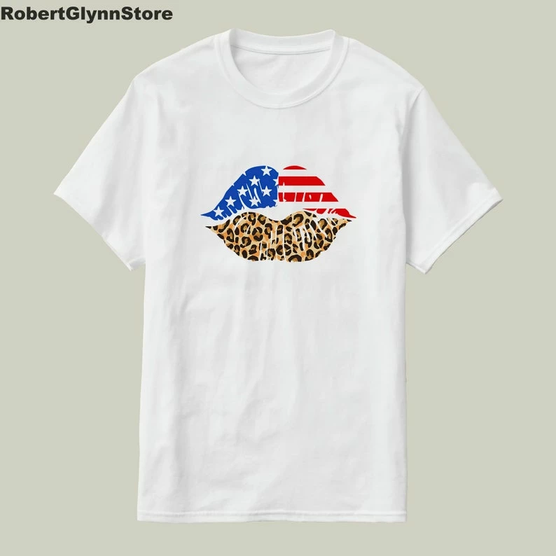 Vicky Xu's Store Store Tops For 4th Of July Women Plus Size Lips Independence Day Print Short Sleeve T-Shirt Vogue Couple Clothes Souvenir White Top Women Clothing 6 Vicky Xu's Store Store Tops For 4th Of July Women Plus Size Lips Independence Day Print Short Sleeve T-Shirt Vogue Couple Clothes Souvenir White Top Women Clothing